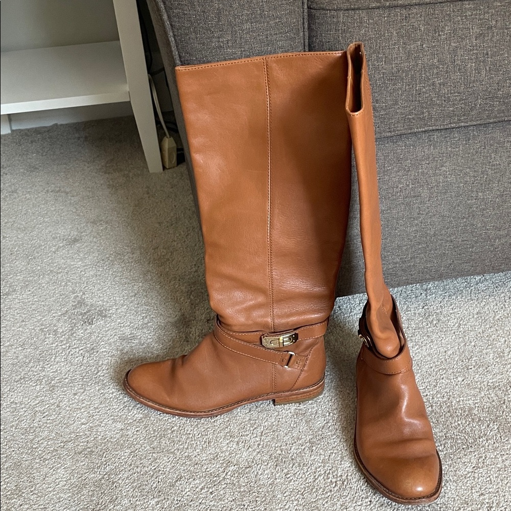 Coach Tan Leather Boots